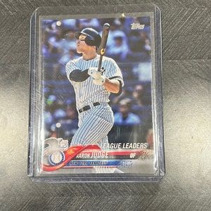 Aaron Judge 2018 Topps Series 1 AL League Leaders #111 New York Yankees MVP